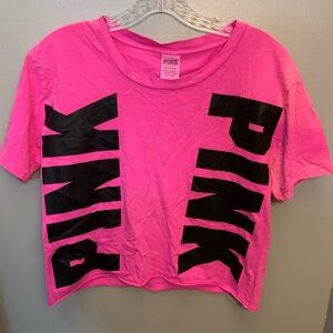 Pink Cropped T